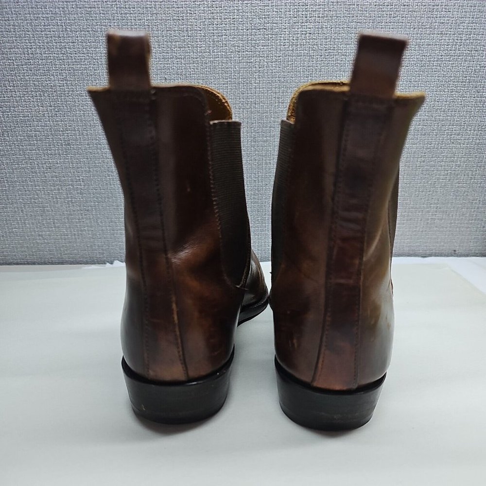 COLE HAAN Brown Leather Chelsea Charro Ankle Boot Pull-on 6B #4126 - Picture 6 of 7